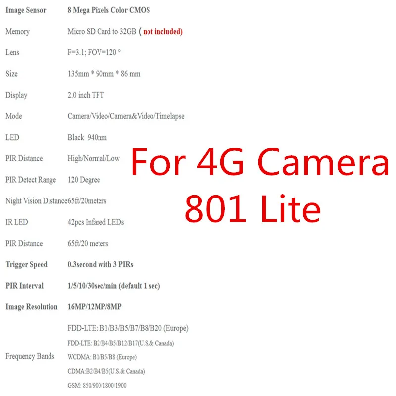 HC801 Lite Trail камера 16MP HC801G 3g охотничья камера ночного видения дикой природы HC801M камера s фото ловушки Chasse скауты HC801A ловушка