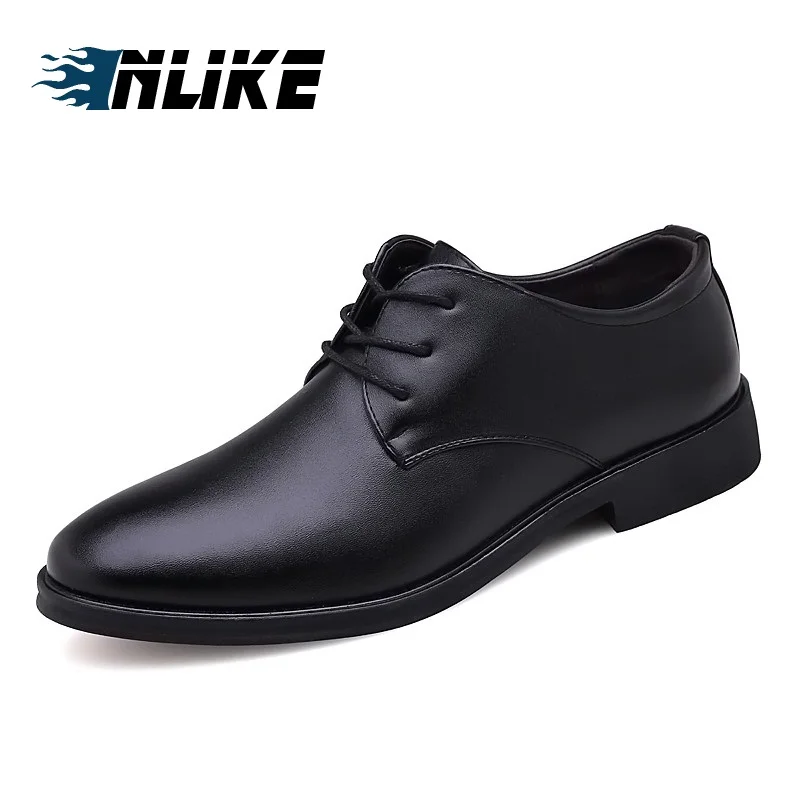 

Big Size Pointed Toe Dress Shoes Lace-Up Men Leather Oxford Shoes for Mens Dress Shoes