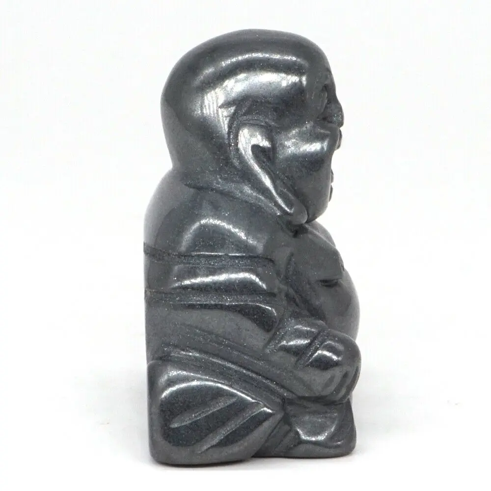 Maitreya статуя Будды натуральный драгоценный камень гематит резная каменная