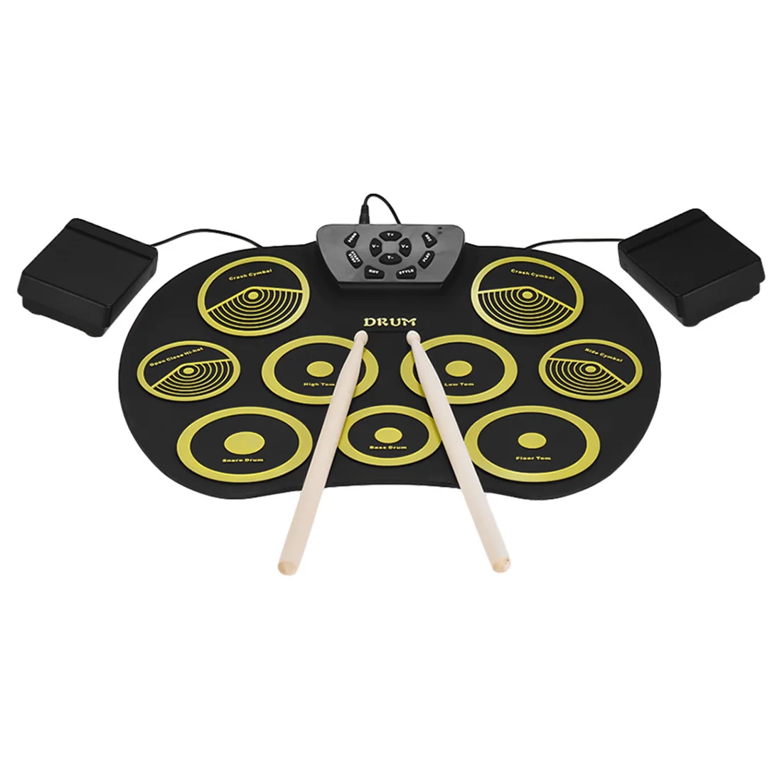 MMFC портативная электроника барабанная установка рулонная 9 силиконовых