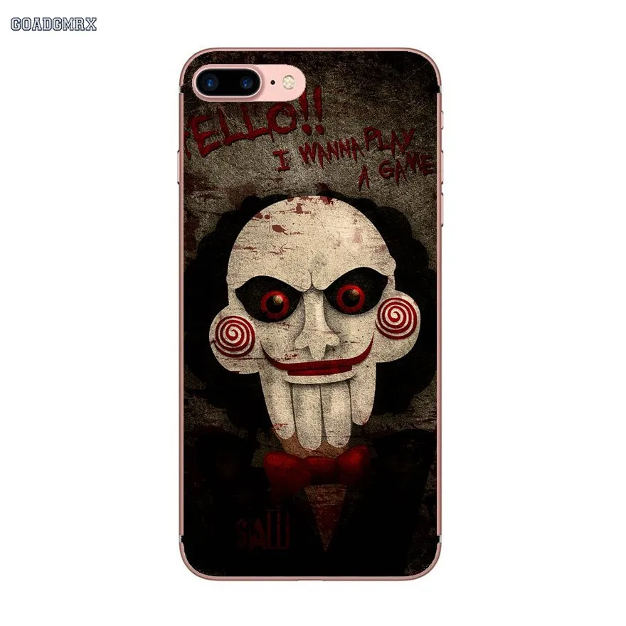 The Jigsaw Killer SAW Movie Soft Transparent Shell Covers For iPhone 6 6S 7 8 Plus X XS MAX XR 4 4S 5 5S SE 5C | Мобильные телефоны