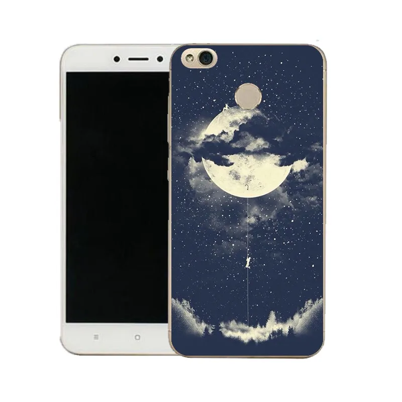 QMSWEI Clear Phone Case For Mi 6 5 5s note3 Redmi note4x 4x 3s 5a 4a note5a TPU Soft Flora Moon Forest Sea Fish Cover |