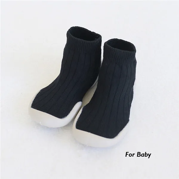Color 3 Size 22-23 1 пара, носки-тапочки для родителей и детей, обувь с резиновой подошвой, домашние уличные детские носки, тапочки, нескользящая плюшевая обувь для малышей, Sokken - Цвет: Color 3 Size 22-23