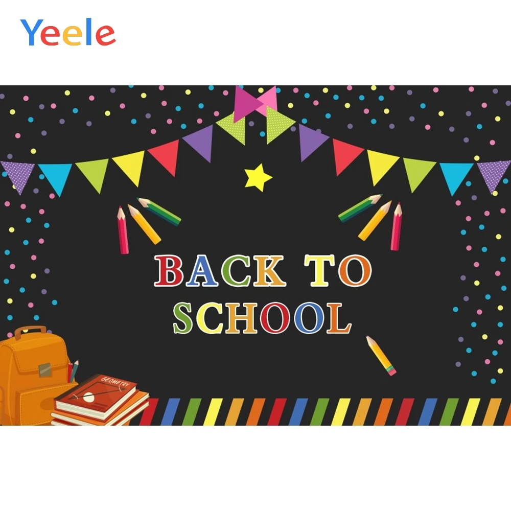 Yeele вечерние фон для фотосъемки с Back To School книги в полоску фотографии фоны на