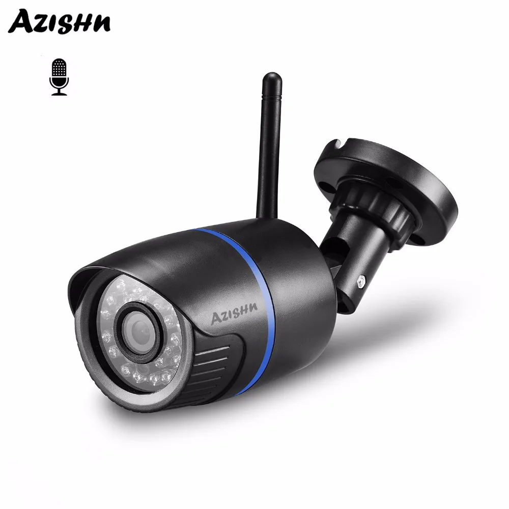 AZISHN 1080P WIFI IP камера Аудио запись 2.0MP HD Сеть Беспроводная Проводная Домашняя