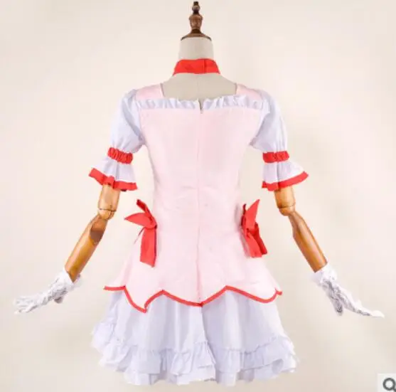 Аниме Puella Magi Madoka Magica Kaname Косплей костюмы платье головной убор |