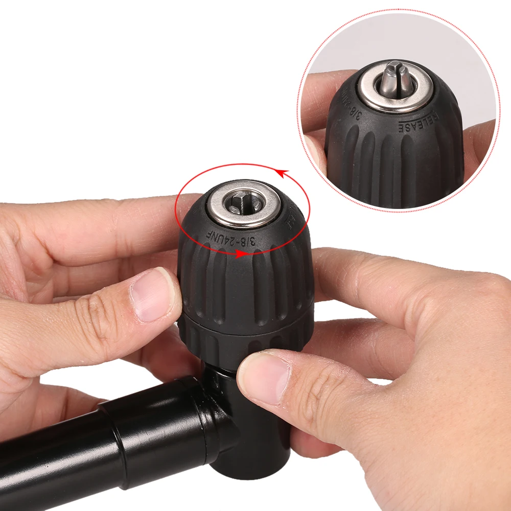 Профессиональный удлинитель с прямоугольным изгибом 0 8 10 мм|cordless drill adapter|angle