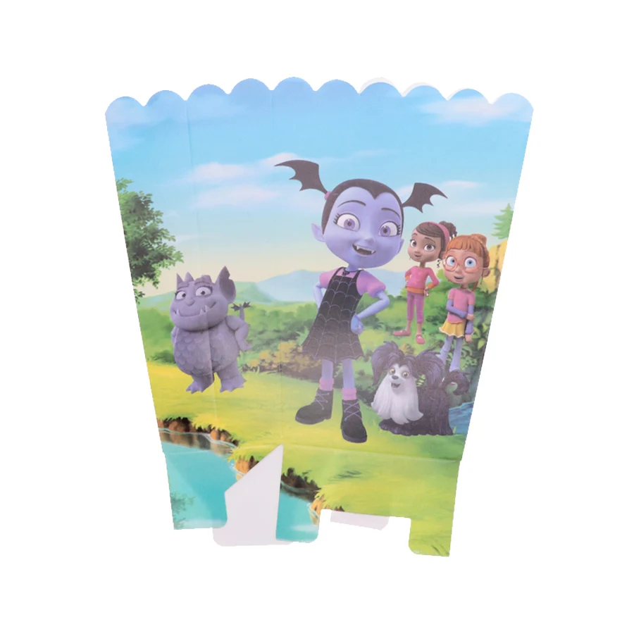 popcorn box 6pcs 6 шт./партия, одноразовая посуда, набор попкорна, коробка для девочек, тематическая вечеринка на день рождения, украшение, Детские вечерние принадлежности - Цвет: popcorn box 6pcs