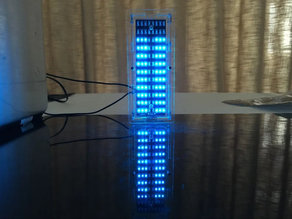 DIY наборы светодиодный музыкальный аудио спектр индикаторный усилитель доска синий цвет