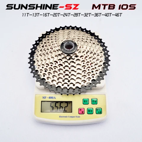 SUNSHINE 8S 9S 10s 11S 30s Geschwindigkeit 36/42/46/50t Freilauf Breite Verhaltnis горный велосипед Fahrrad Schwungrad - Цвет: 10S 11-46T silver