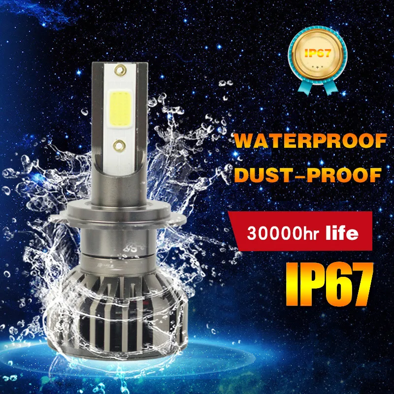 2Pcs H1 H3 Headlamp H4 H7 H11 9005 HB3 9006 HB4 Mini COB LED Bulb 24W Chip Fog Light Car High Beam Headlight 12V White | Автомобили и