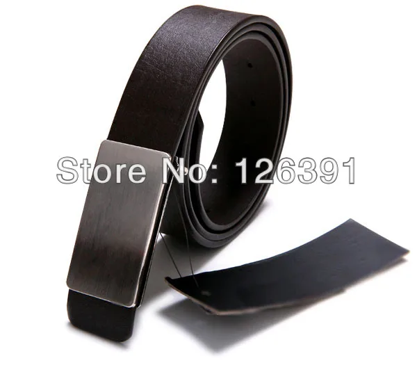 Модный пояс в стиле унисекс Мужские ремни черные/белые/кофейные простые