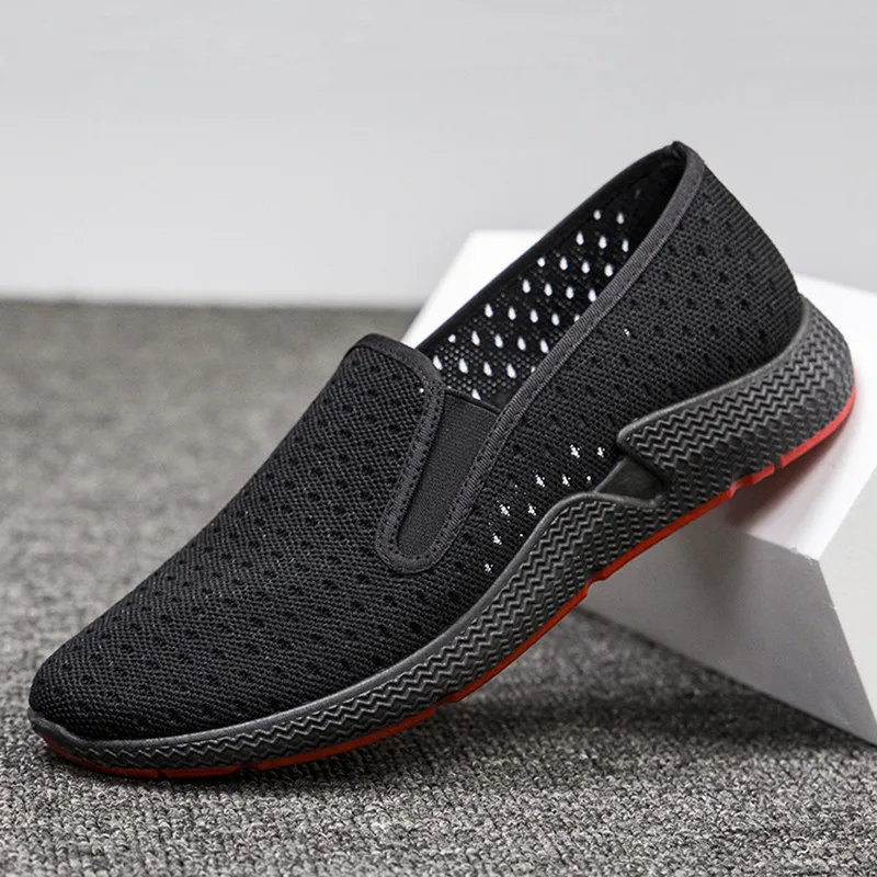 New summer men's net shoes Korean version of the hollow breathable mesh panel large size foreign trade sports | Обувь