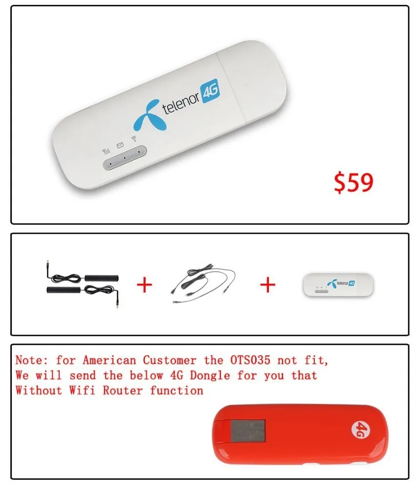 

Fongent WCDMA 4G Dongle Wireless Network Card USB Modem Adapter for PC Tablet SIM Card EDGE Android System GPS