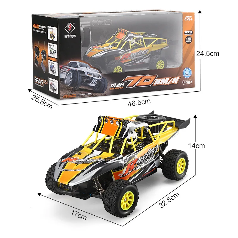 Wltoys K929 B 1:18 2 4g Радиоуправляемый автомобиль электрический 4WD с валом привода