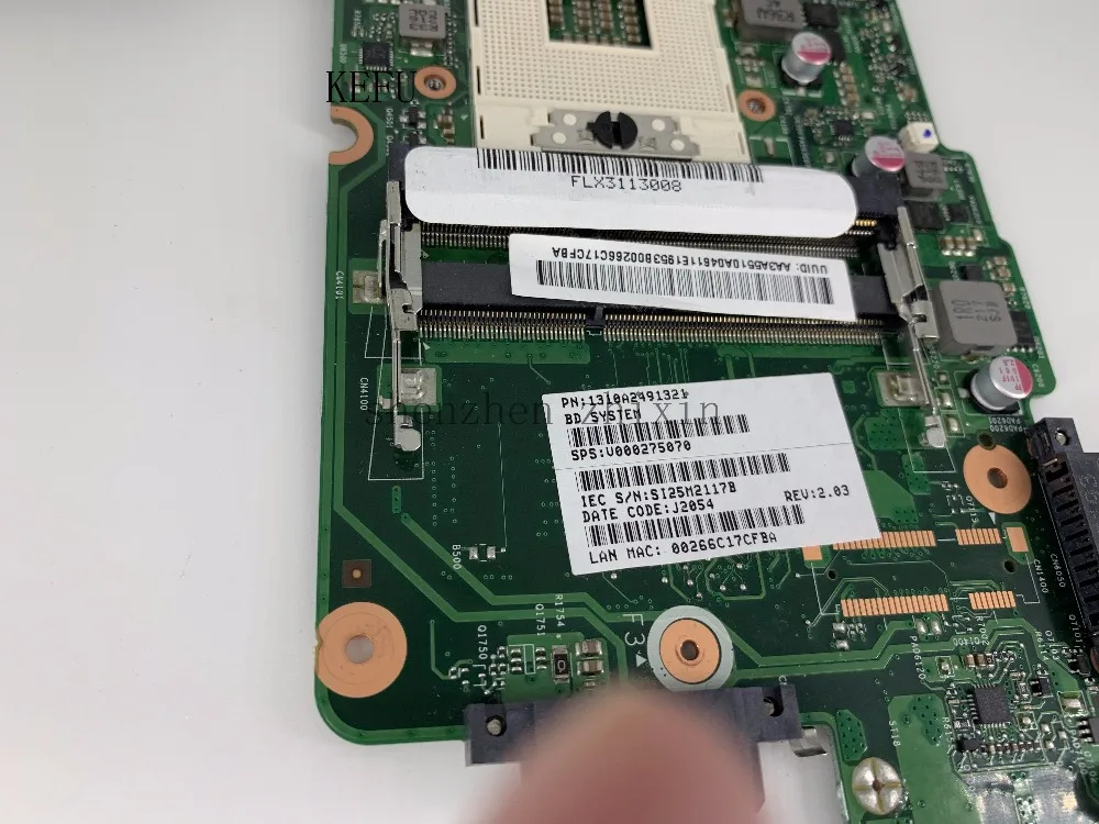 Материнская плата V000275070 HM76 6050A2491301 PGA989 для ноутбука Toshiba Satellite C850 C855 материнская |