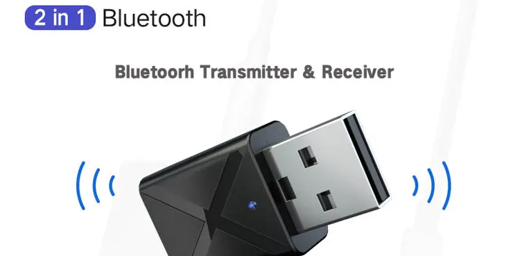 ISKAS, музыкальная гарнитура с 2-в-1 Bleutooth адаптер Bluetooth приемник 3,5 мм Bleutooth 5,0 передатчик 3,5 мм Jack свободными руками Беспроводной Aux адаптер