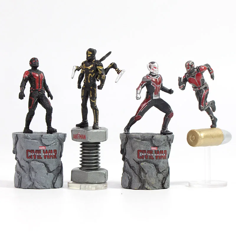 5-7 см Marvel игрушки Мстители эндшпиль мини муравей ОСА желтая куртка ПВХ Фигурки супергероя Коллекционная модель кукла игрушка антман