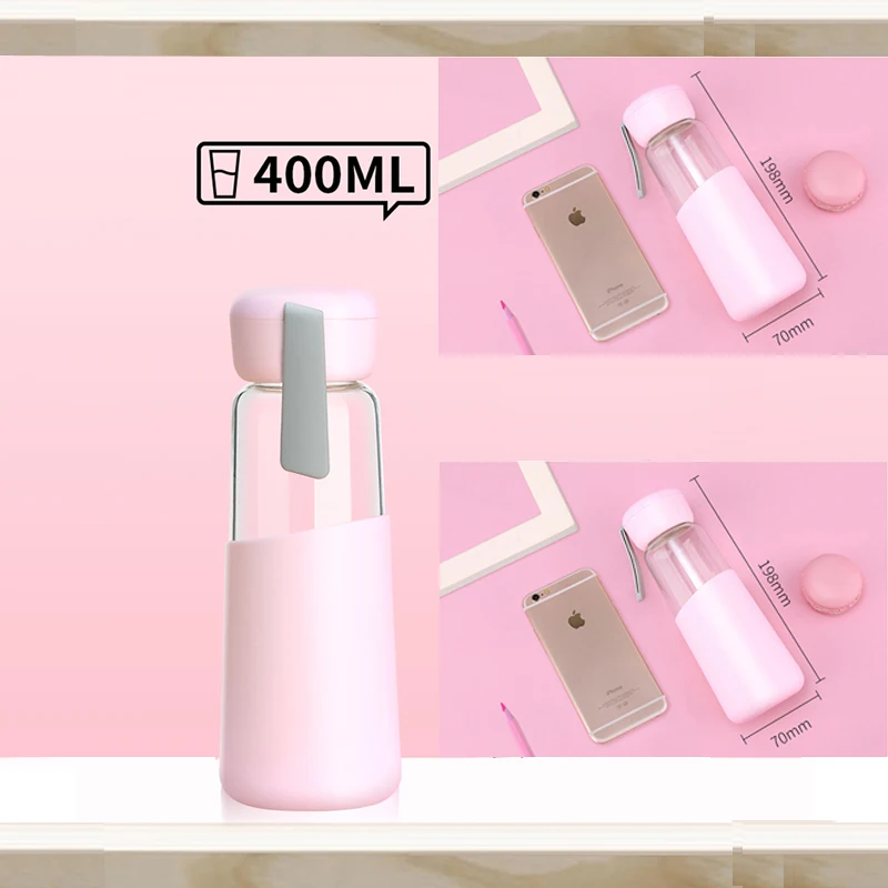 2019 Взрывные Модели Корея чашки креативные парные однослойное стекло бутылки