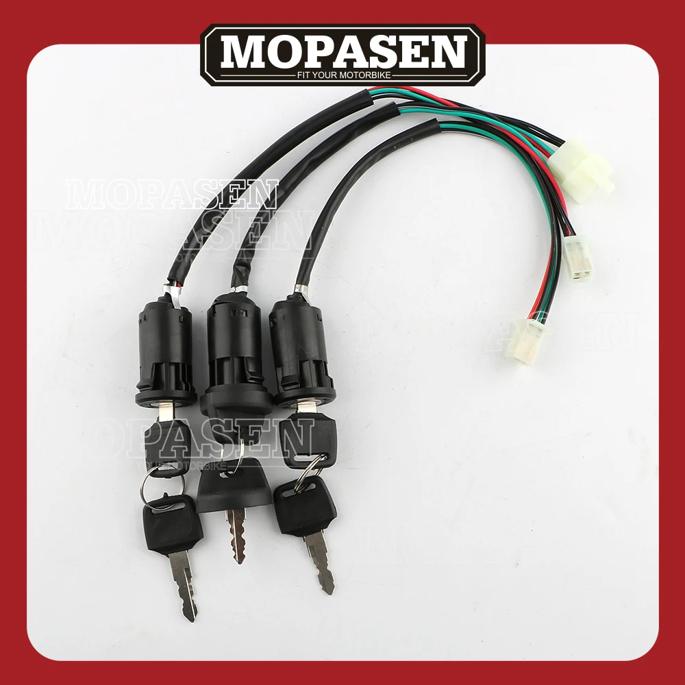 

Мотоциклетные ключ зажигания для 110CC 125CC 150CC 200CC 250CC 4 провода Замок ATV Мотоцикл аксессуары Бесплатная доставка