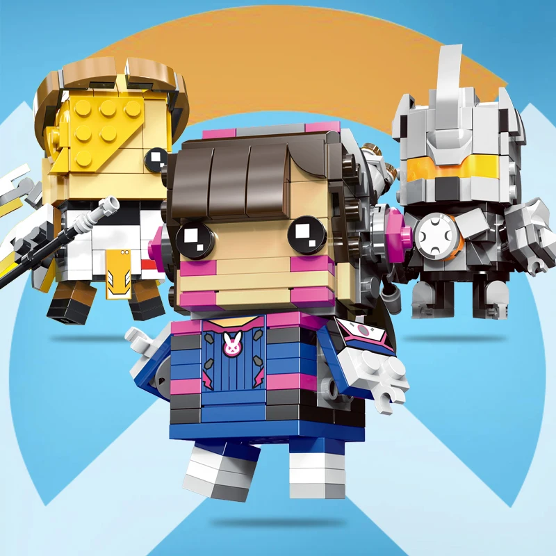 Над Dva Mercy Tracer D. va Reinhardt Widowma игрушки блоки Экшн фигурки модель мини персонажей