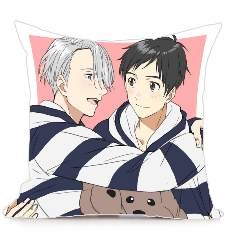 Распродажа! Домашний текстиль Yuri On Ice Anime Victor Nikiforov & Katsuki 60*60 см полиэстер