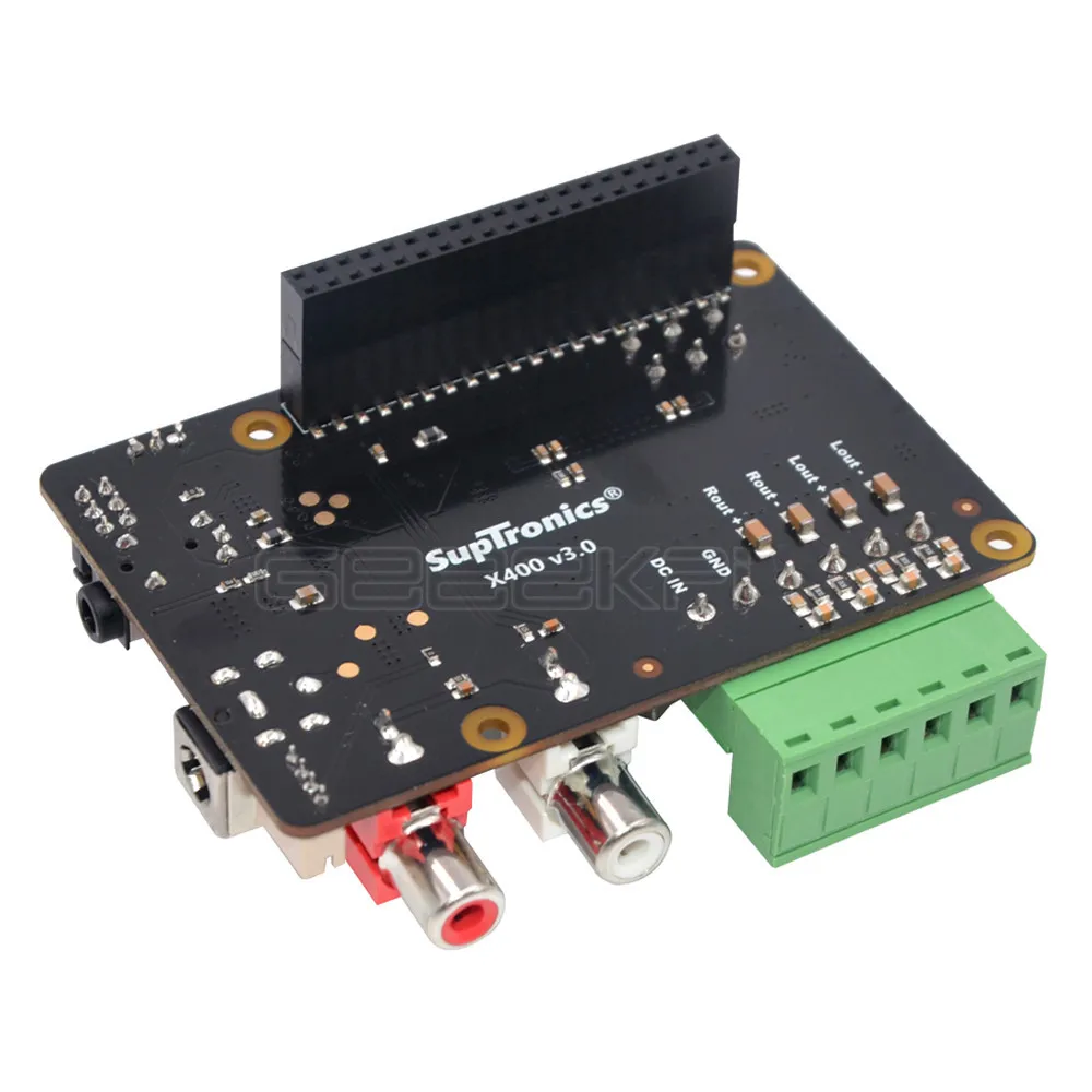 GeeekPi X400 V3.0 DAC + AMP Плата расширения с Full-HD аудио/дополнительный металлический чехол