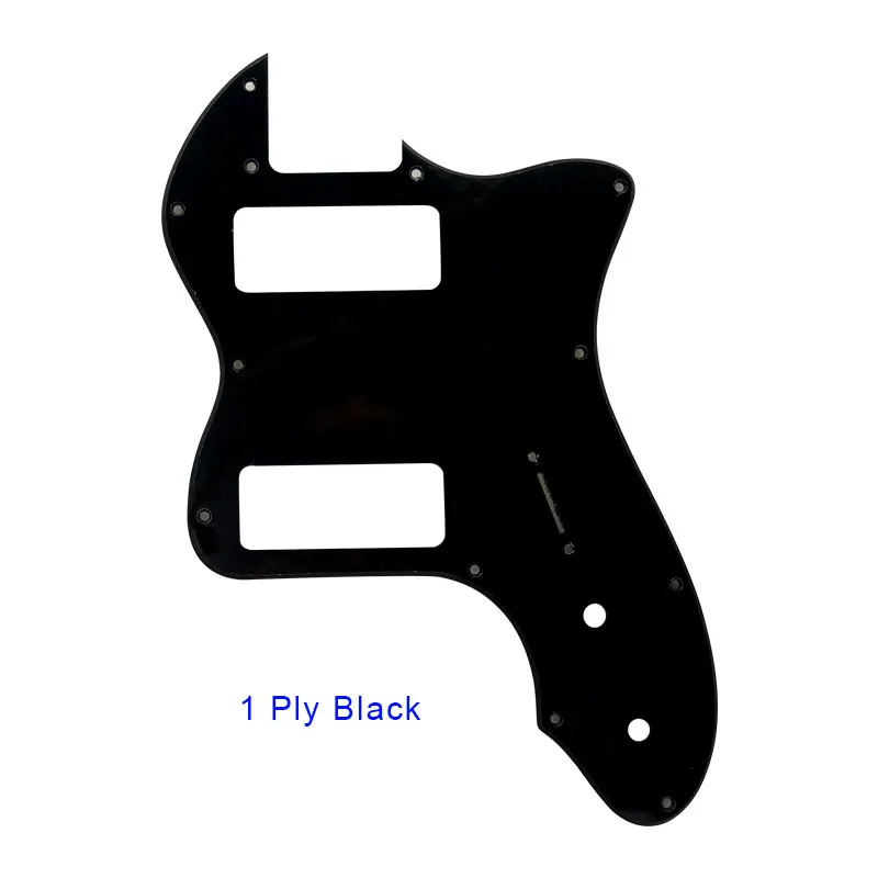 1Ply Black Запчасти для гитары Pleroo-для классической серии '72 Telecaster Tele Thinline Guitar pickguard Scartch Plate с пикапами Humbucker P90 - Цвет: 1Ply Black