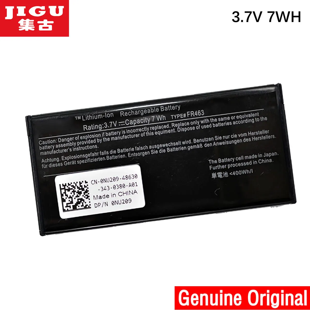 

JIGU 0NU209 312-0448 FR463 UF302 Original Laptop Battery For Dell Perc 5i 6i For Poweredge 1950 2900 2950 6850 6950