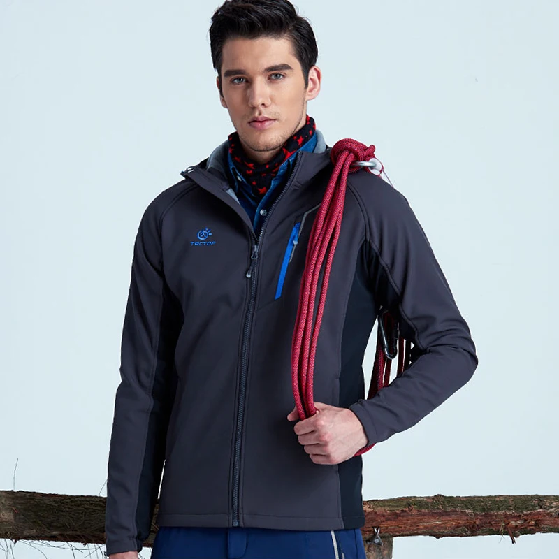 Новинка 2017 года зимние мужские куртки мягкой оболочки Спорт на открытом воздухе