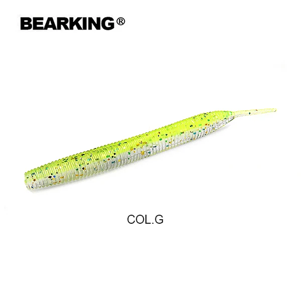 COL.G BEARKING пикантные воздействия мягкие приманки 10 см 2,7g 10 шт./пакет рыболовные приманки Искусственные Силиконовые бас щука приманки Minnow Swimbait крючковый лов Пластик приманки - Цвет: COL.G
