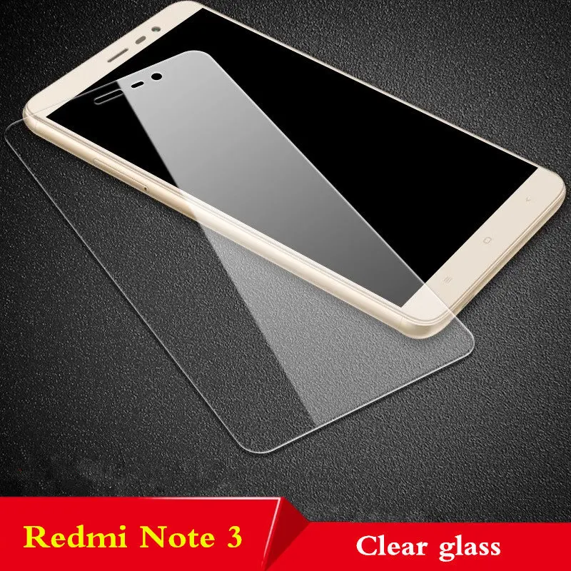 Redmi Note 3 Clear 9H закаленное стекло для XiaoMi Redmi Note 3 4 4X Полное стекло протектор экрана для Redmi Note 3 Note 4 Pro стеклянная защитная пленка - Цвет: Redmi Note 3 Clear