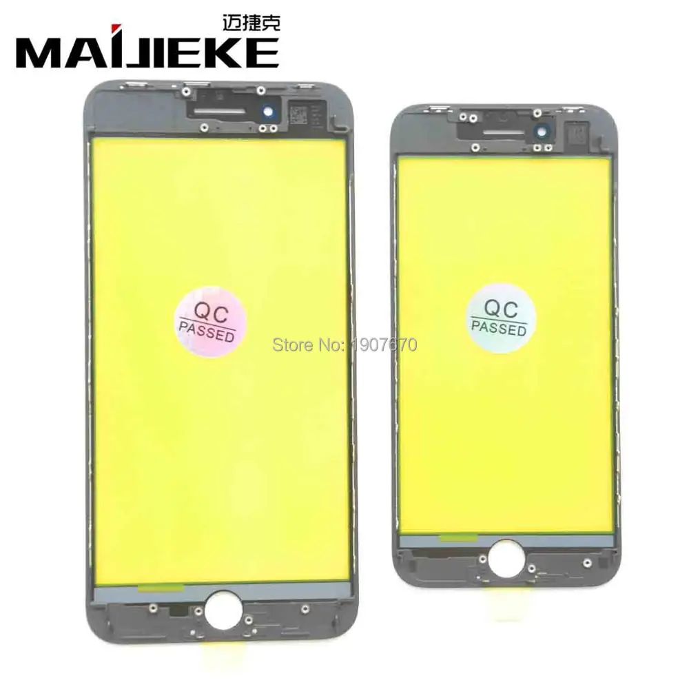 MAIJIEKE холодное прессование Переднее стекло экрана со средней рамкой для iPhone 8 7 6s 6 Plus 5 5S внешнее стекло объектив Замена запчасти для ремонта