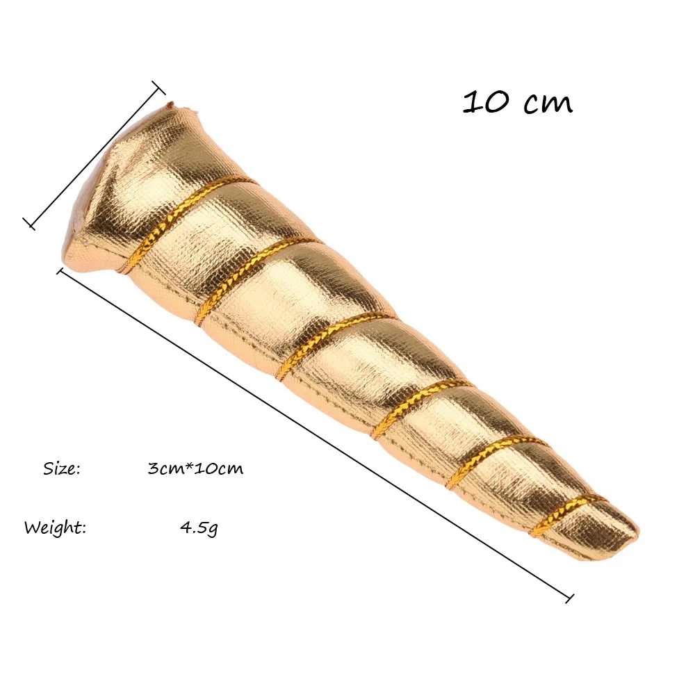 Gold 120 шт милые 10 см Мини Рога единорога DIY аксессуары для волос Головные уборы бутик ободок единорога без заколки единороги вечерние аксессуары - Цвет: Gold
