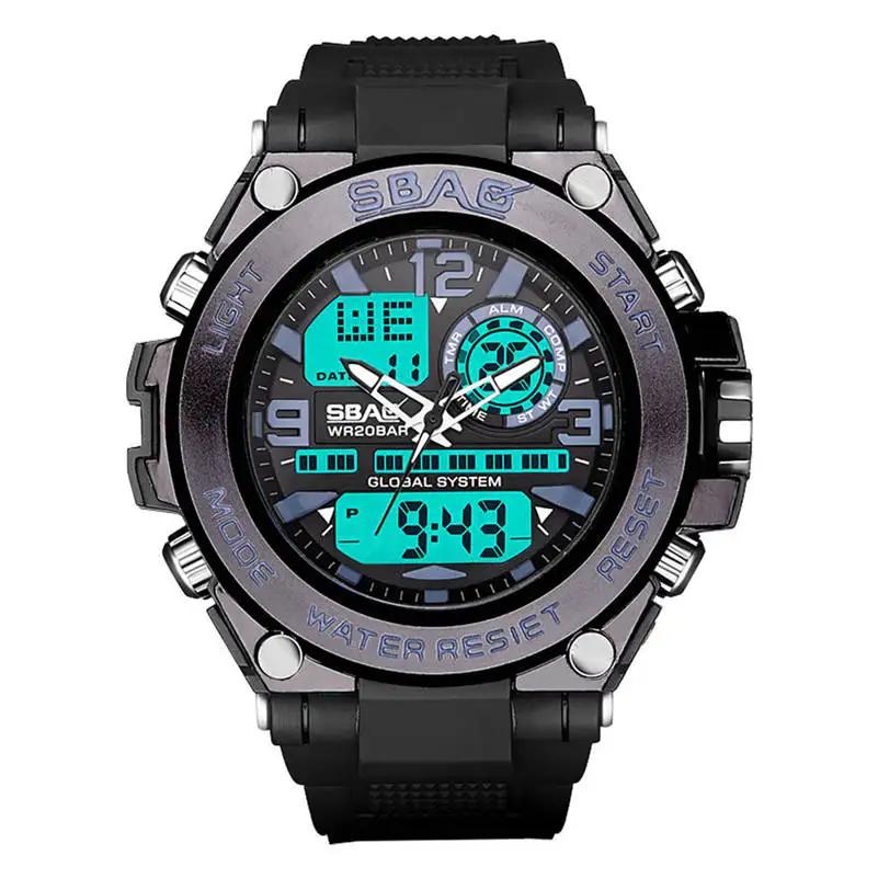 Часы SBAO мужские спортивные цифровые брендовые модные водонепроницаемые