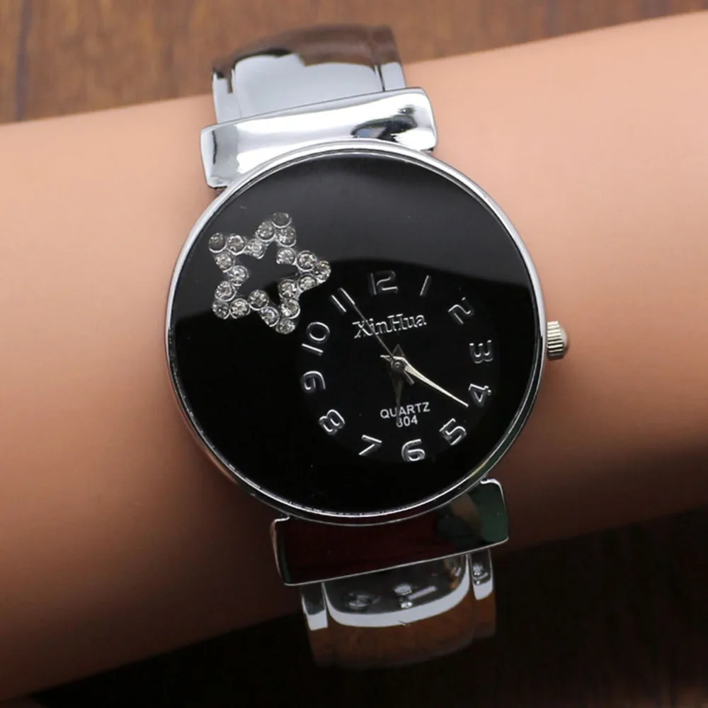 Топ группа роскошные женские элегантные часы 2018 модные браслет из нержавеющей