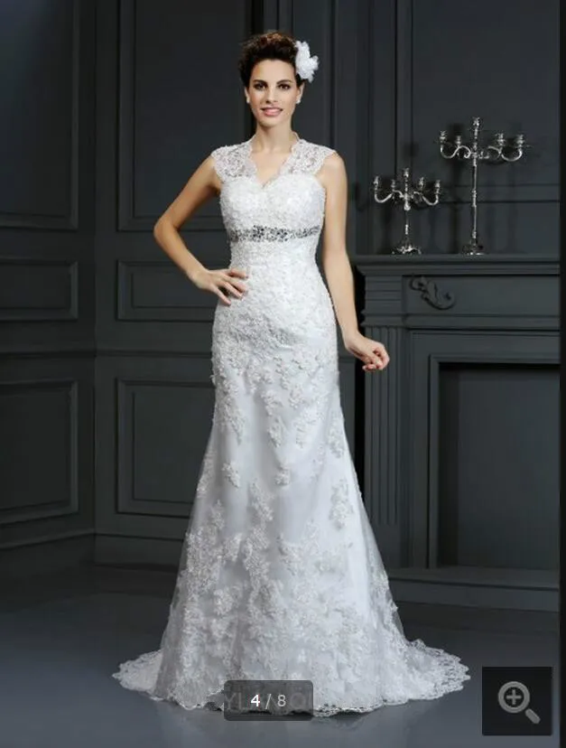 Халат Де Вечер 2017 русалка кружева свадебное платье аппликации cap рукавом открыть