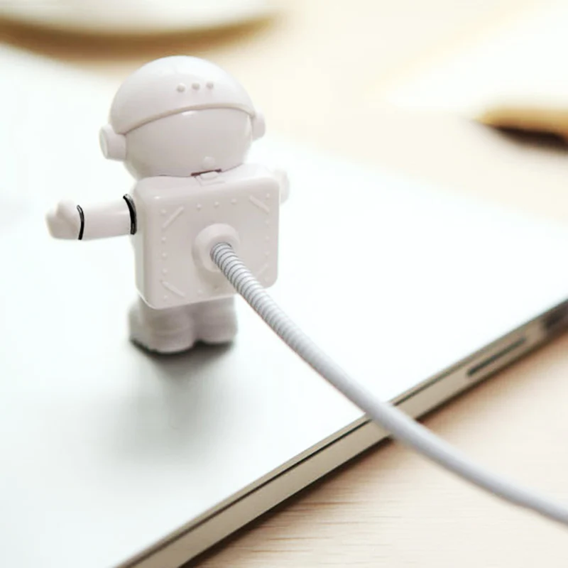 Белый гибкий светодиодный светильник-капельница с usb-трубкой космонавта для компьютера, ноутбука, компьютера, ноутбука, чтения, портативный DC 5 В