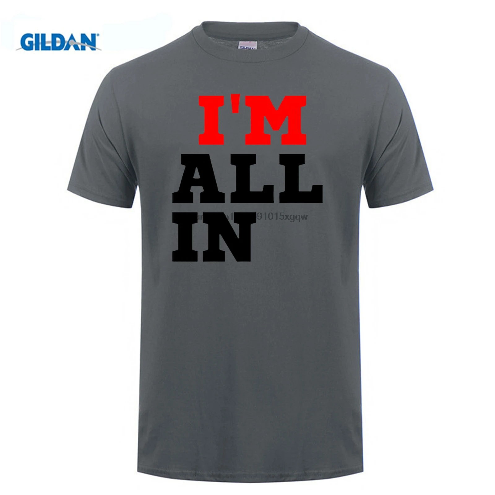 Одежда GILDAN I'm All In Texas Hold Em Poker Cards Las Vegas синяя футболка семейная хипстерская из