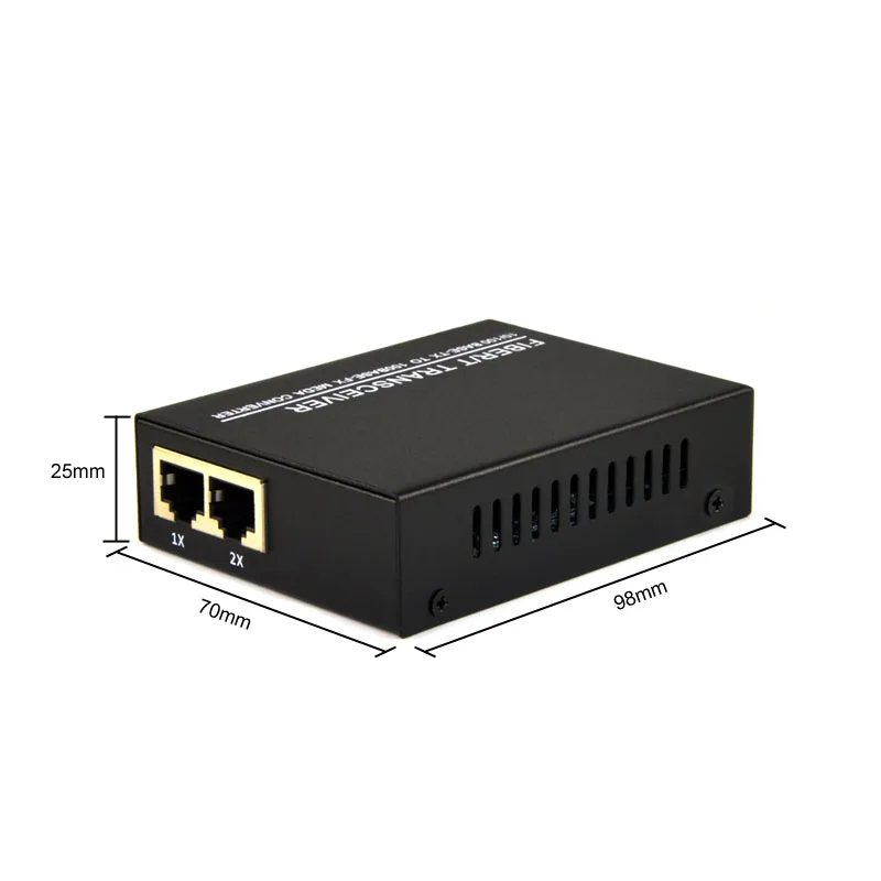 Медиа-конвертер с поддержкой быстрой сети Ethernet из меди в волокно 2 порта s 10/100M RJ45 1