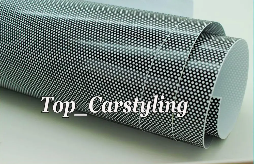 One way vision черный перфорированный винил для окон автобусов/домашнего стекла и т. Д.