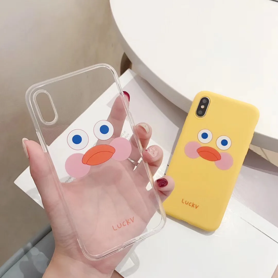 INS Корея супер огонь Винтаж Желтая Утка чехол для телефона iphone Xs MAX XR 6 6s 7 8 плюс