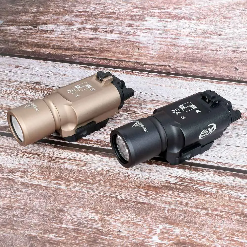 Hunting sight Tactical X300 LED Weapon Light Pistol Lanterna Airsoft Flashlight with Picatinny Rail for | Спорт и развлечения