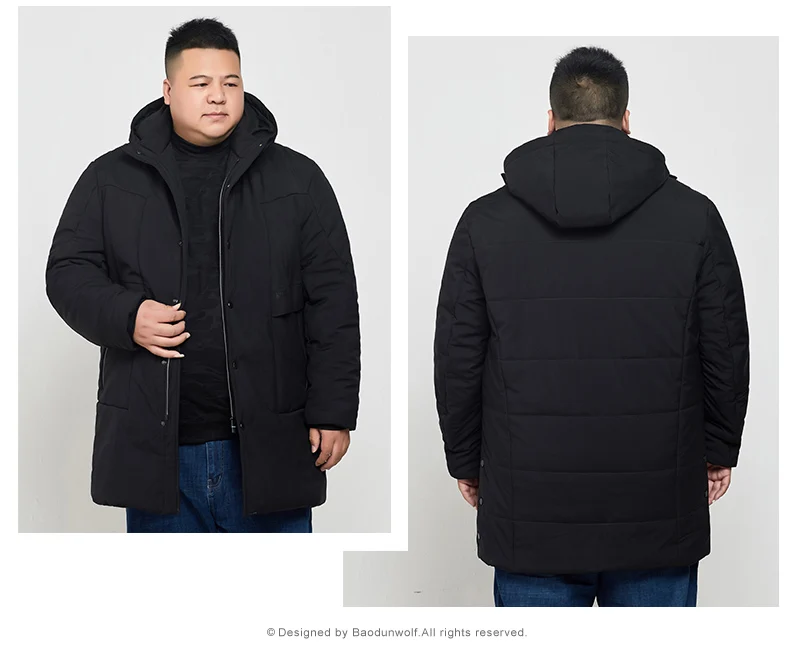 Мужская зимняя куртка размера плюс 10XL 8XL 6XL 4XL брендовая одежда плотная теплая