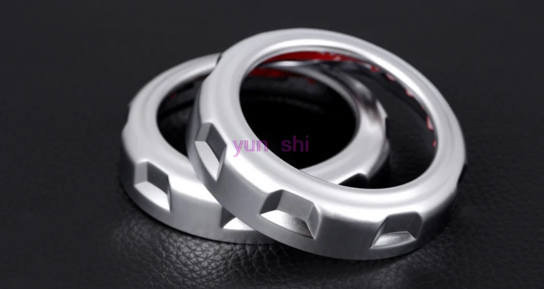 2 шт. ABS хромированные наклейки на заднее отверстие для автомобиля декоративные