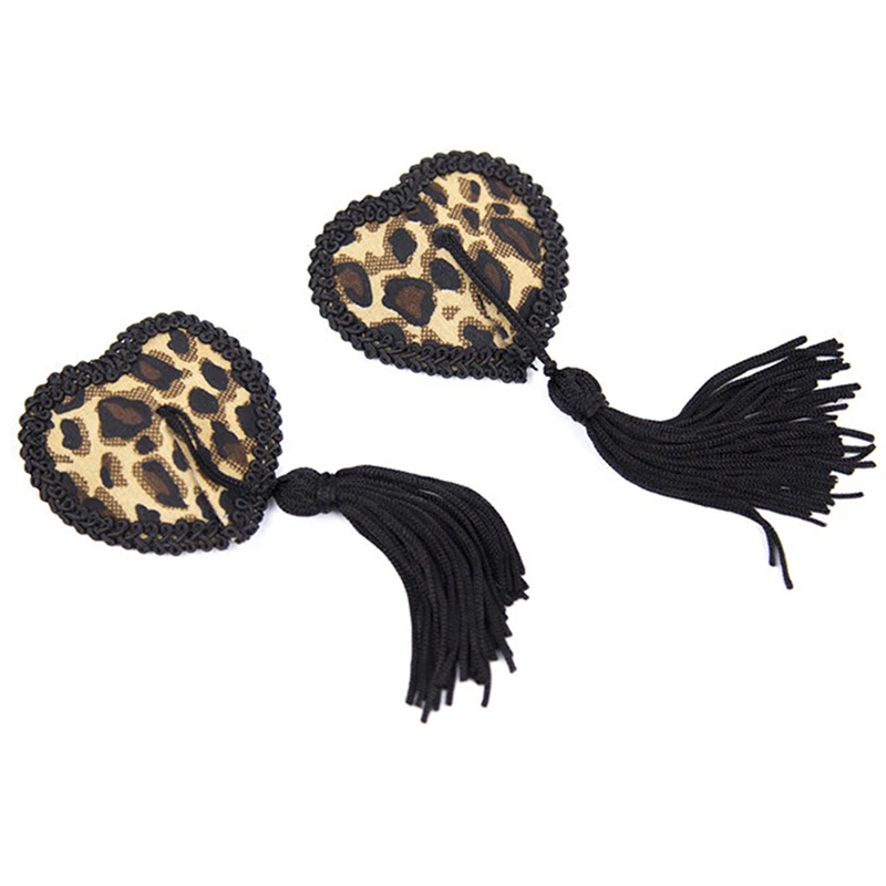 Женская леопардовая накладка на соски сексуальная многоразовая наклейка тепель