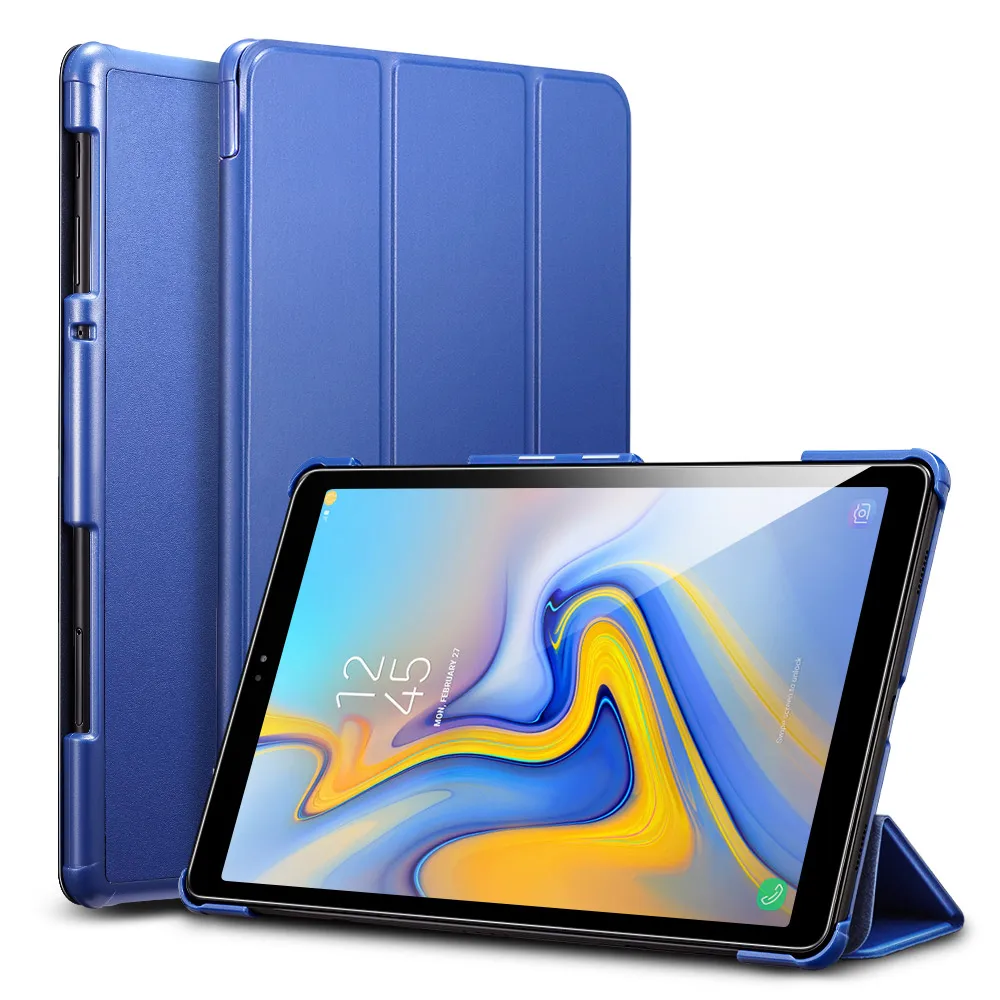 Blue ESR чехол для samsung Galaxy Tab A 10," ультра-тонкий легкий смарт-чехол с трехстворчатой подставкой для samsung Galaxy Tab A 10,5 - Цвет: Blue