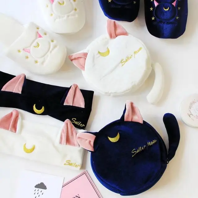 Аниме карта captor sakura sailor moon плюшевые luna cat косметичка для макияжа сумка костюма|card