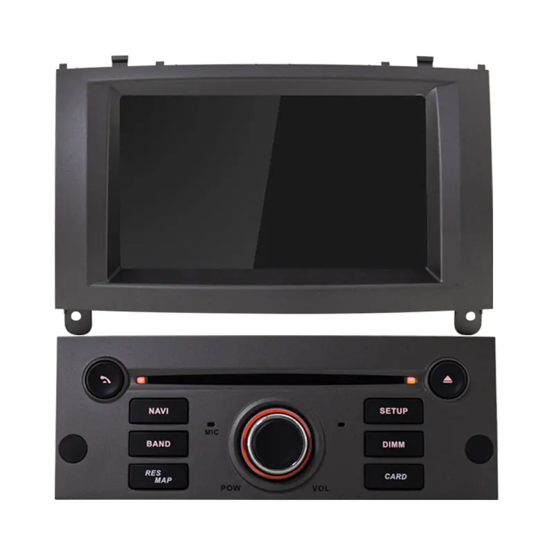 grey TOPBSNA Android 9,0 автомобильный dvd-плеер для peugeot 407 2004-2010 wifi автомобильный мультимедийный плеер 1 Din gps Navi Радио автомобильный стерео - Цвет: grey