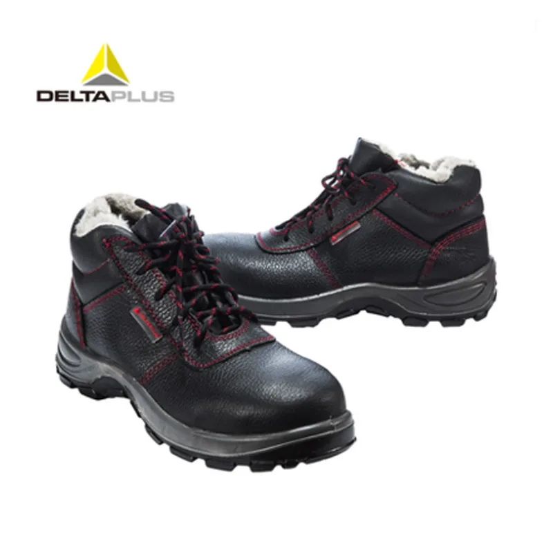 Черный Deltaplus/301105 г.; безопасная обувь; нескользящая зимняя теплая хлопковая обувь; Рабочая обувь; износостойкая Рабочая обувь; 18 кв - Цвет: Черный